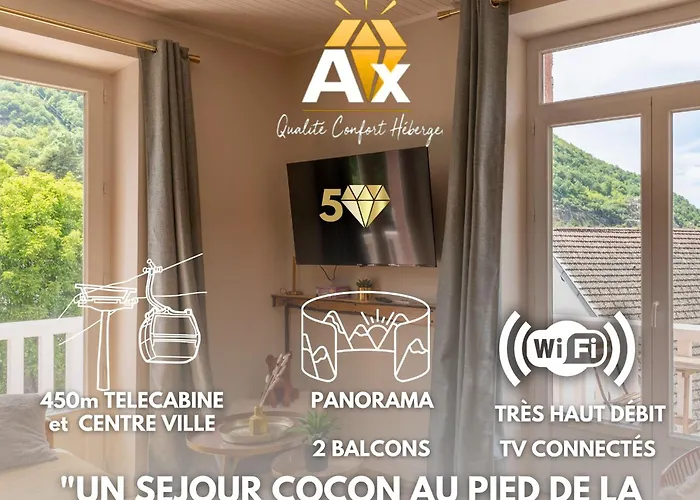 Le Grillon De Pongo Elegant T2 Avec Balcons Ax-les-Thermes